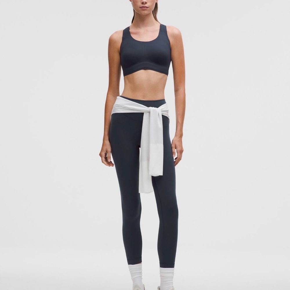 NWOT Lululemon WunderUnder Smoothcover High-Rise Tight 25” in True Navy sz 10